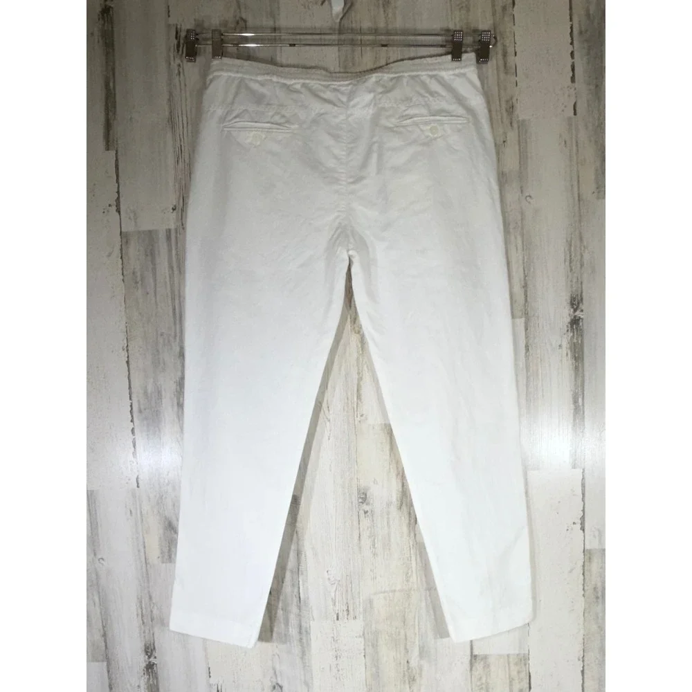 Murano Baird McNutt Linen Blend Slim Fit Pants 38x30 (fits 37x30) White READ